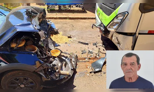 Idoso de 74 anos morre após bater de frente com ônibus em Mandaguari