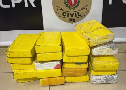Tabletes de cocaína apreendidos