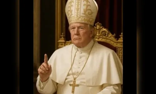 Trump posta foto de IA vestido de papa e gera polêmica