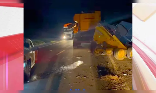 Homem sofre ferimentos graves após batida entre carro e colheitadeira