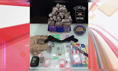 PM frustra tráfico delivery e encontra 'cofre' com drogas em Arapongas