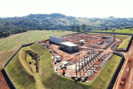 Obras da nova subestação da Copel em Apucarana