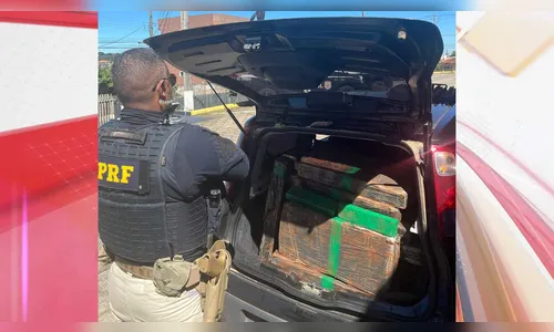 PRF apreende 157 quilos de maconha e prende homem de 30 anos na BR-277