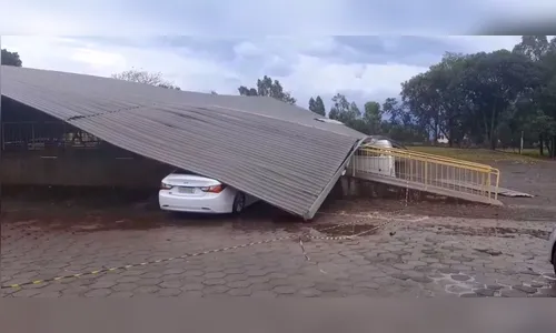 Com ventos de até 86,8km/h, temporal atinge a região Oeste do PR