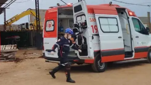 Equipes do Samu e Bombeiros atenderam a ocorrência