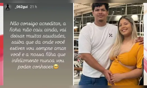 Jovem sobrevive a acidente que matou esposa grávida: 