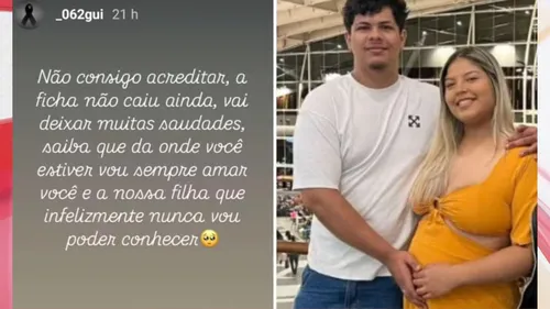 Guilherme Lourenço Andrade perdeu a esposa grávida de oito meses