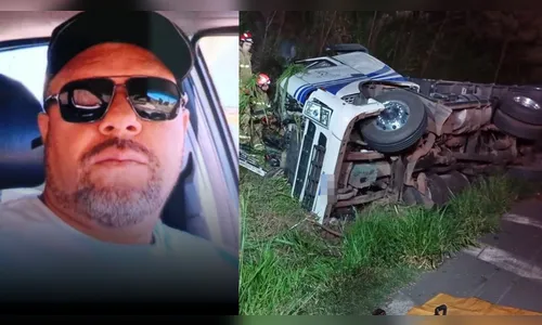 Identificado caminhoneiro que morreu em acidente na BR-376