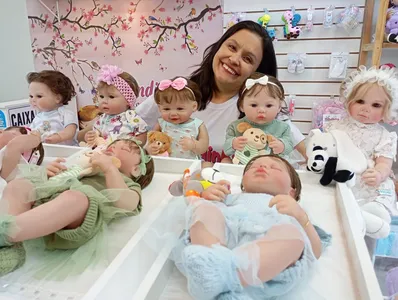 Luciana Ferreira é dona da loja Pandinha Maternidade Reborn