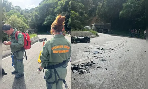 Filho morre na frente dos pais em acidente de moto no Paraná