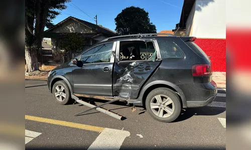 Motociclista fica ferido após acidente na Vila São Carlos em Apucarana