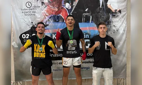 Apucaranense é campeão no kickboxing; veja nocaute feito na semifinal