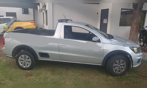 Saveiro roubada é recuperada e PM prende suspeito no Jardim Petrópolis