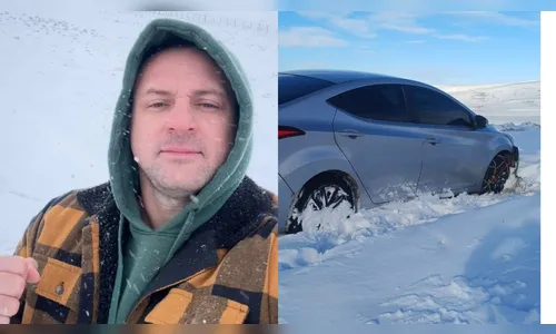 Paranaense é resgatado na Patagônia após ficar preso na neve