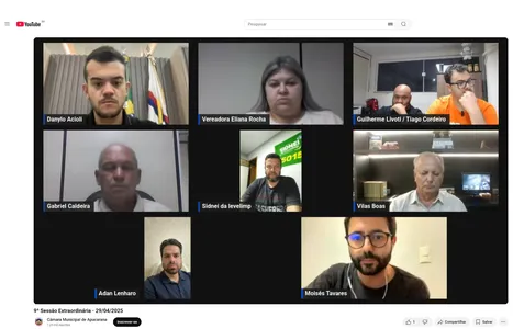 Veradores reunidos de forma virtual