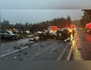 Tripla colisão na PR-444 deixa um morto e três gravemente feridos