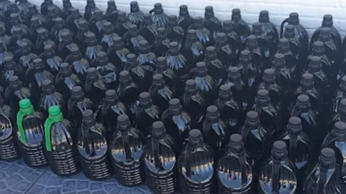 132 galões de azeite foram apreendidos pela PM