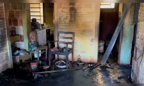 Veja como ficou residência do Pirapó que foi tomada pelo fogo