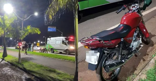 Acidente foi próximo ao Cemitério Municipal por volta das 20h30