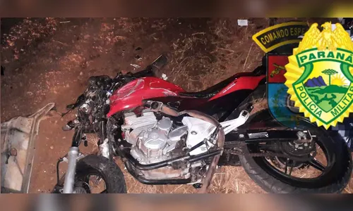 Motociclista morre em colisão frontal na PR-451, em Grandes Rios