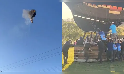 Balão em chamas cai e mata pessoas em Santa Catarina; veja