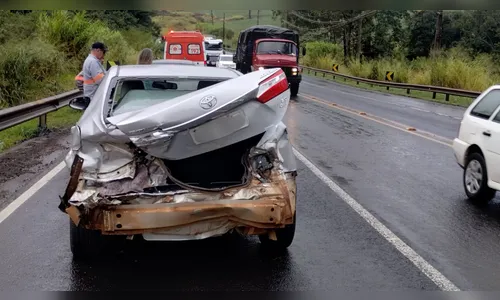 Criança de 3 anos é levada ao hospital após acidente em Arapongas