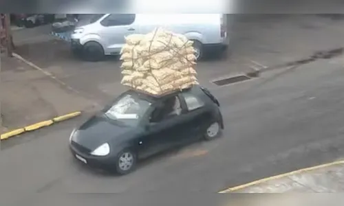 Ford “KaMinhão”: carro é flagrado com 1,5 t de batata no PR; veja