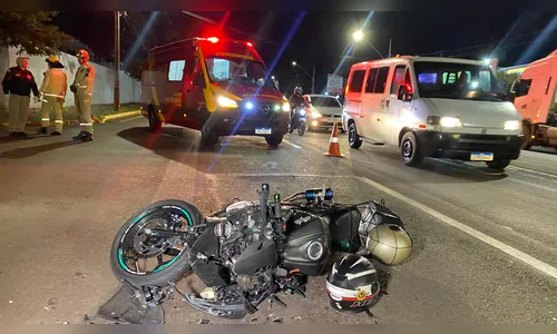 Acidente envolvendo moto Kawasaki deixa homem ferido em Apucarana