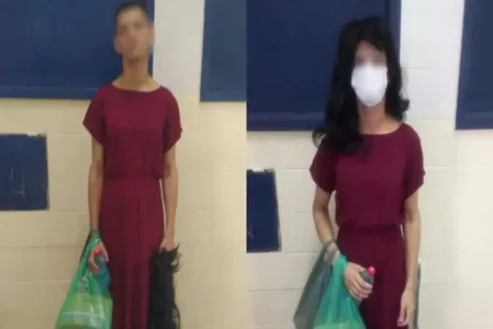 O indivíduo tentou se passar pela visitante