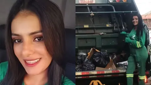 Raienne Medeiros trabalha com coleta a cerca de oito meses
