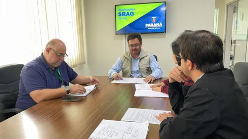 Lucas Leugi durante reunião na 16ª RS sobre novas medidas