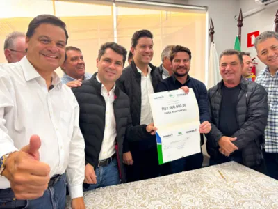 Reunião na Amepar para o repasse de recursos