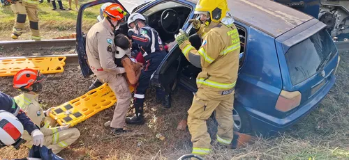 Simulação é realizada pelos bombeiros