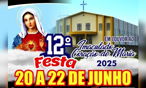 Festa do Imaculado Coração de Maria acontece neste final de semana