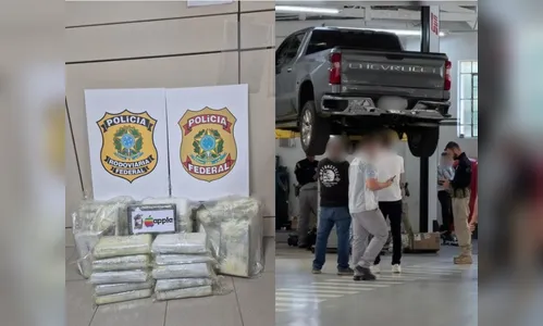 
							Caminhonete desmontada em Apucarana estava carregada com 45,6 kg de cocaína
						
						