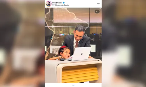 
							César Tralli conta conversa divertida com a filha na Globo
						
						