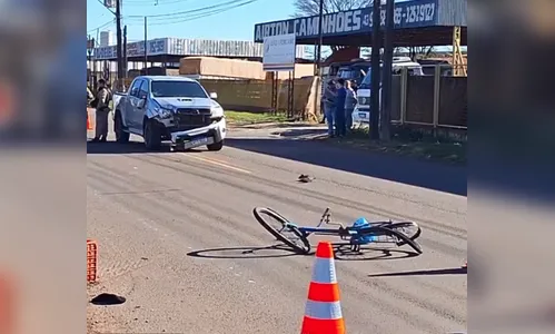 
							Ciclista de 65 anos morre após colisão com caminhonete em Arapongas
						
						