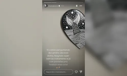 
							Monica Benini atualiza estado de saúde da filha com Junior Lima
						
						