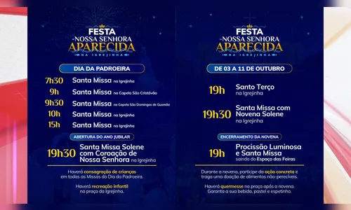 
							Paróquia de Apucarana celebra Nossa Senhora com missas e procissão
						
						