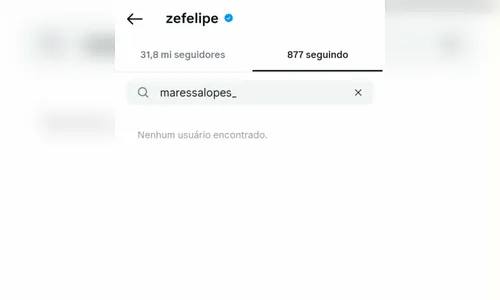 
							Zé Felipe para de seguir amigos de Virginia; incluindo sua assessora
						
						