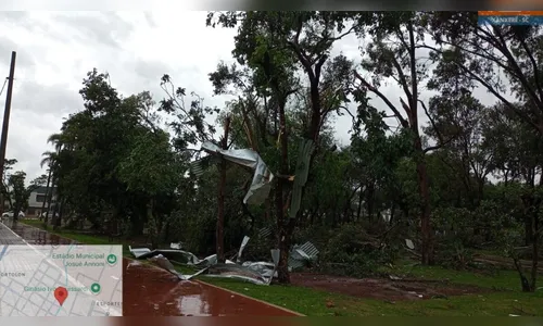 
							Ciclone já chegou em Santa Catarina; vento e granizo causam estragos
						
						