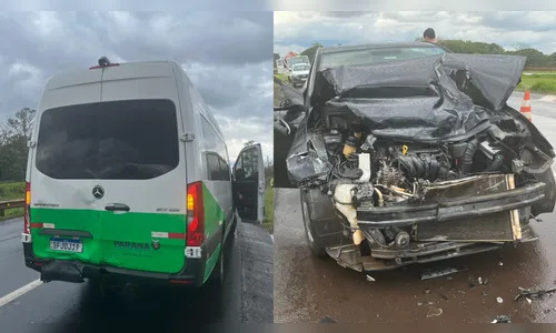 
							Van que transportava pacientes se envolve em acidente na BR-376
						
						