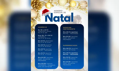 
							Apucarana dá início ao horário especial de Natal nesta segunda-feira
						
						