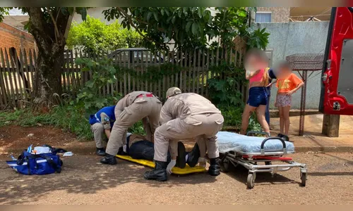 
							Idoso fica ferido após sofrer queda de moto ao desviar de cachorro
						
						