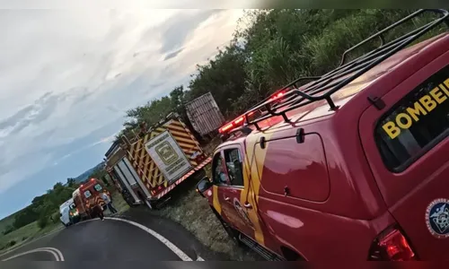 
							Caminhão tomba na PR-170 e motorista morre embaixo de veículo
						
						