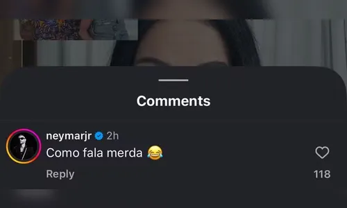 
							Neymar Jr. perde a paciência e rebate internauta que criticou sua família
						
						