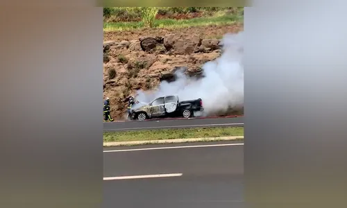 
							Incêndio em caminhonete na BR-376 mobiliza equipes de socorro; veja vídeo
						
						
