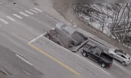 
							Vídeo registra momento em que cratera se abre e 