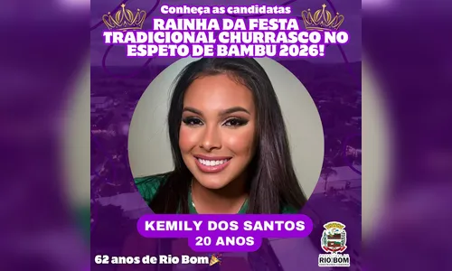 
							Rio Bom apresenta candidatas à Rainha da Festa do Churrasco no Espeto de Bambu 2026
						
						