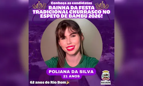 
							Rio Bom apresenta candidatas à Rainha da Festa do Churrasco no Espeto de Bambu 2026
						
						